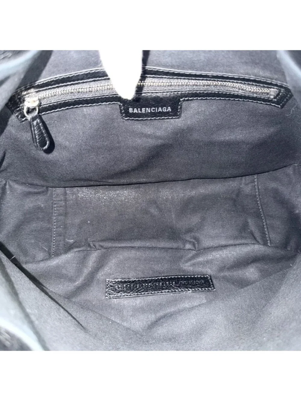 Balenciaga Shoulder Bag Neo Cagole Crossbody Leather Black Silver